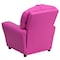Flash Furniture Kids Recliner, 25" to 39" x 28", Upholstery Color: Pink, Frame Material: Hardwood, Plastic BT-7950-KID-HOT-PINK-GG - alternate 7